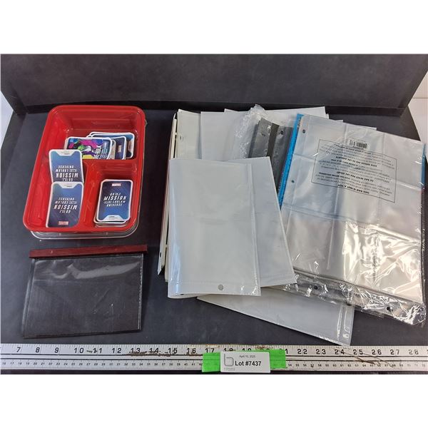 Lot of Sports Card, Collectible Cards and Epherma Organizers