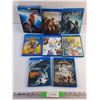 Image 1 : (8) Blu Ray Movies - Planet of Apes, The SpongeBob Movie and Spider Man