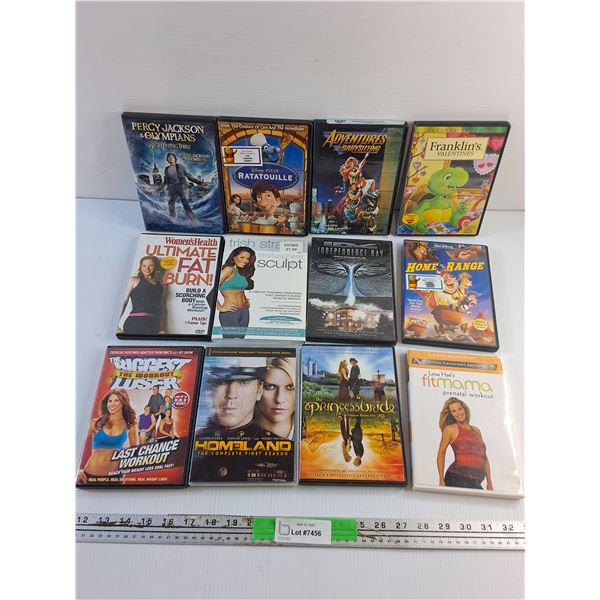 (12) DVD Movies - Home of the Range, Ratatouille and The Biggest Loser
