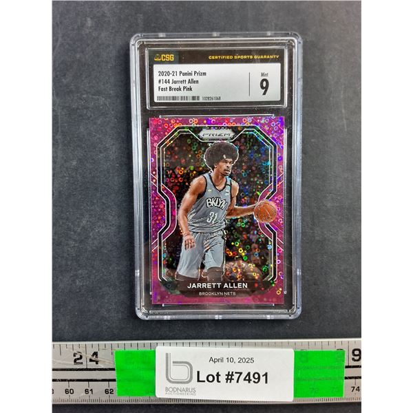 2020-21 Panini Prizm #144 Jarret Allen Fast Break Pink Basketball Trading Card