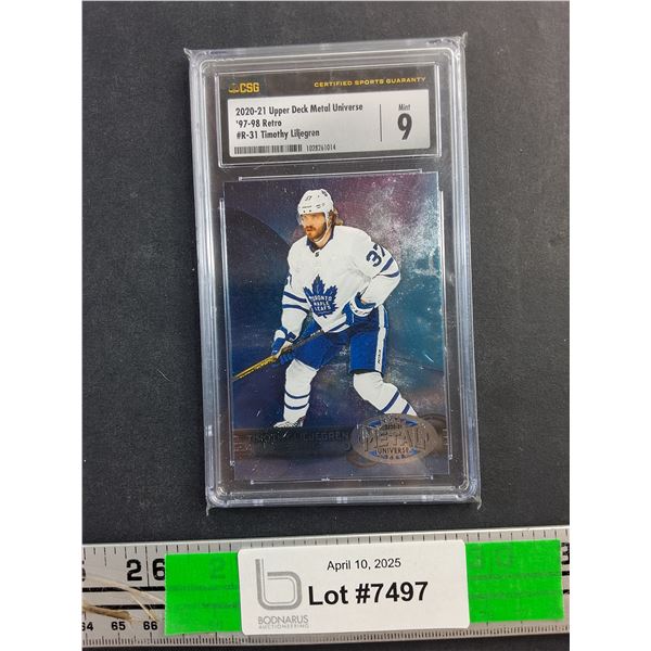 2020-21 Upper Deck Metal Universe '97-98 Retro Timothy Liljegren Trading Hockey Card