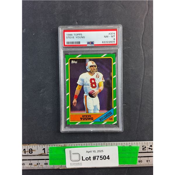 1986 Topps Steve Young Football Trading Card - Authenticity Not Guaranteed