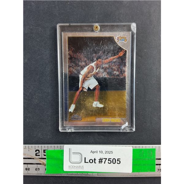 Topps Chrome Larry Hughes Trading Rookie Card - Authenticity Not Guaranteed