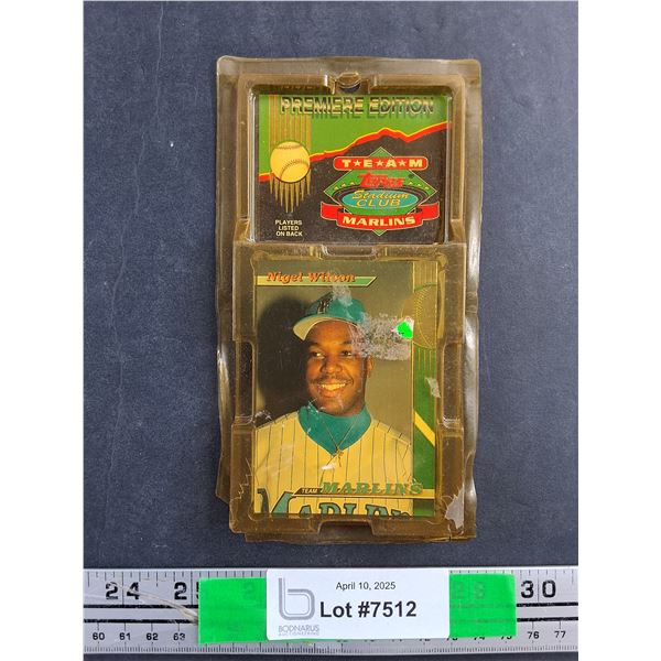 Topps Stadium Club Premiere Edition Marlins Baseball Trading Cards - Authenticity Not Guaranteed