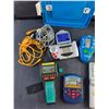 Image 2 : Tetris & Hangman Games, Sport Fishing Tool, Various Cords and Plastic Container -  As Is