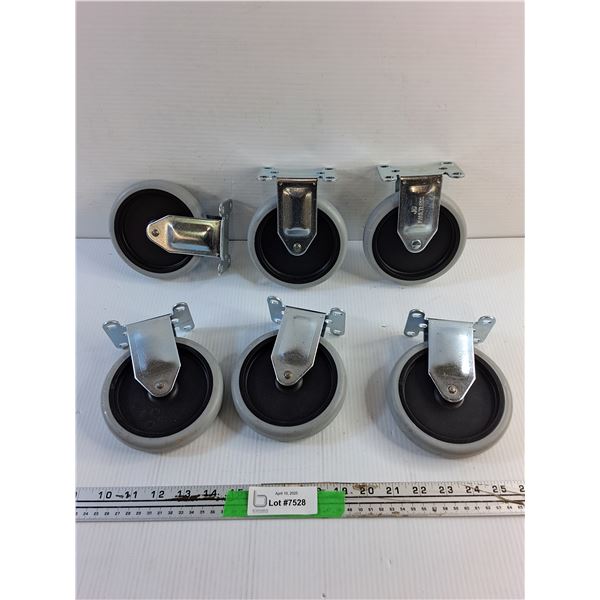 (6)  Caster Wheels