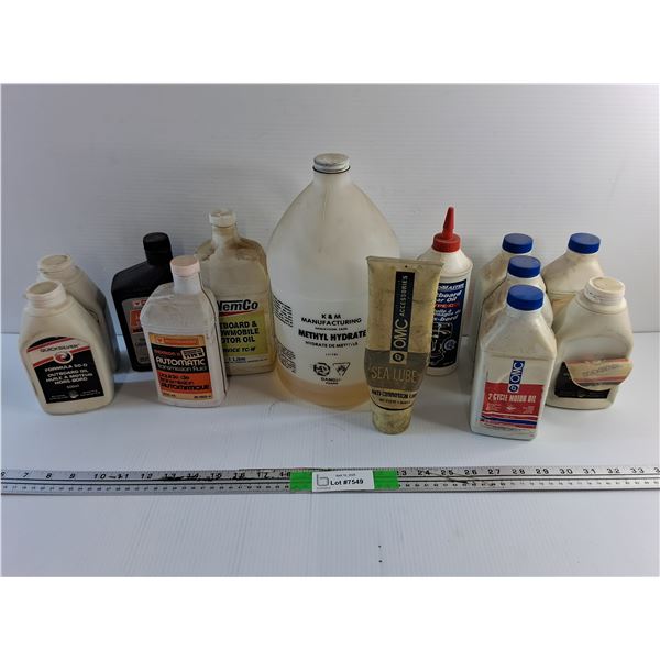 Methyl Hydrate, Outboard Oil, Auto Transmission Fluid, 2 Cycle Motor Oil and Sea Lube - Cannot Ship