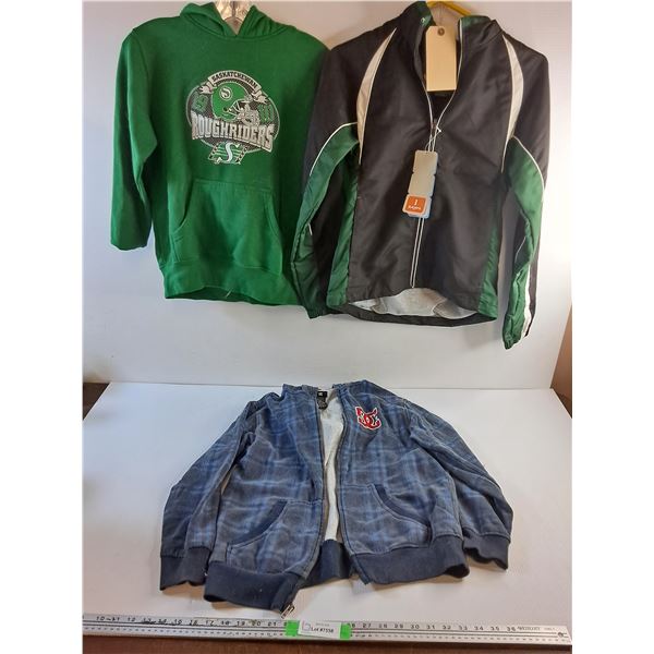 Saskatchewan Roughriders & DC Bunny Hugs - Size XL and Tracksuit Jacket - Size XS