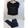Image 1 : Pink Floyd Women's Shirt (size xl) & Silver Jeans - Size 33 Waist