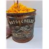 Image 3 : Motorcycle Storage Bin & Full of Yellow Soft Yarn & (2) Sets Knitting Needles