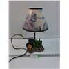 Image 1 : John Deere End Table Lamp - Works - 15" Tall