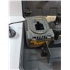 Image 3 : Dewalt Carrying Case w/(2) Batteries & Charger (Powers On) for Battery Operated Tools