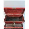 Image 4 : Red Metal Tool Box - 21" x 9" x 9"