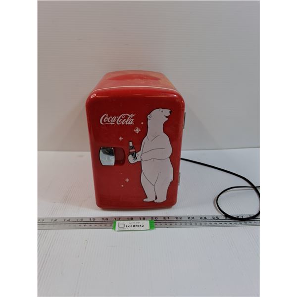 Coca Cola Mini Fridge - As Is - 9.5" x 10" x 7"