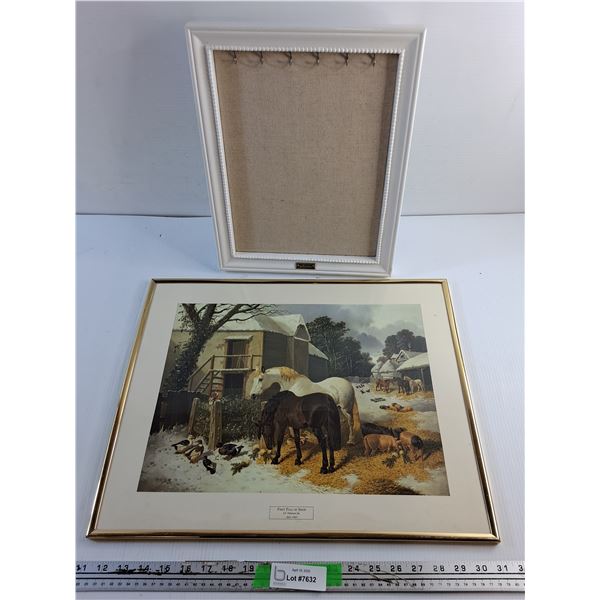 Key Holder Frame and Framed Wall Hanging Print