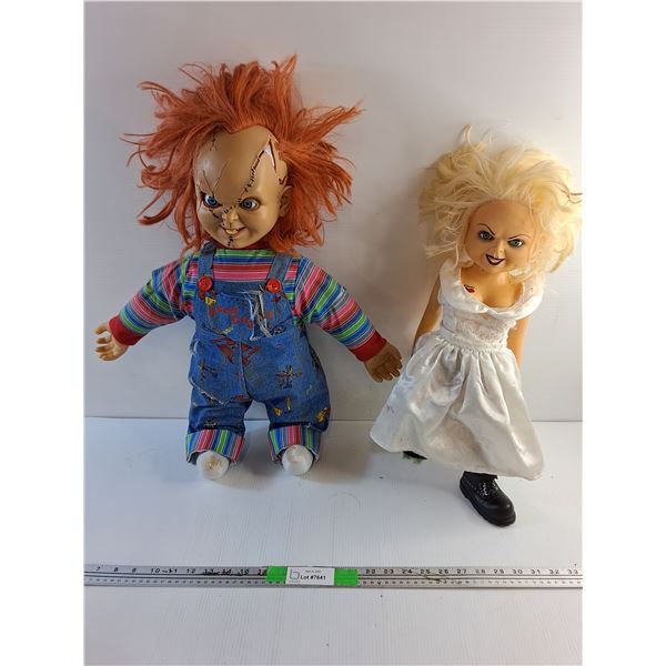 Chucky and Bride of Chucky Dolls