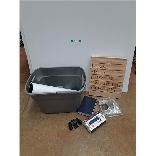 *Wall Hanging Decor, Nintendo Switch Grip, Conair Cordless Trimmer, Plastic Tote and Misc