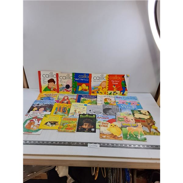 (25) Children's Story Books (Caillou, Farmyard Tales, Peppa Pig)