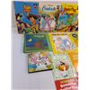Image 2 : (15) Children's Story Books (Toy Story, Peter Pan, Farm Animals), 50 Silly Songs CD