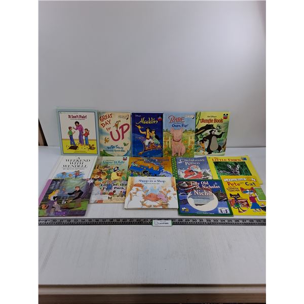 (15) Children's Story Books (Aladdin, Babe, Sleeping Beauty)