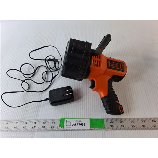 Black & Decker Flashlight & Charger- Powers On