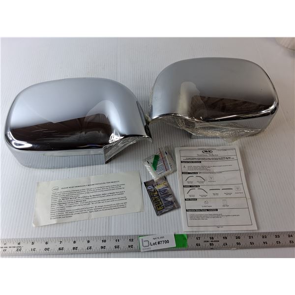 (2) Chrome Mirror Covers
