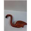 Image 5 : Vintage Metal Flamingo Lawn Ornament (No Legs) - 15" x 18" x 5"