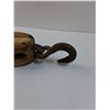Image 2 : Vintage Wood & Iron Pulley - 14" x 4" x 3"