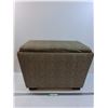 Image 1 : Vintage Storage Bench w/Hinged Lid - CANNOT SHIP - 17" x 24" x 14"