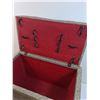 Image 3 : Vintage Storage Bench w/Hinged Lid - CANNOT SHIP - 17" x 24" x 14"
