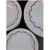 Image 3 : JL Menau Von Henneberg Pink  Grey Floral Pattern Porcelain - (6) Of Each: Dinner & Salad (5) Dessert