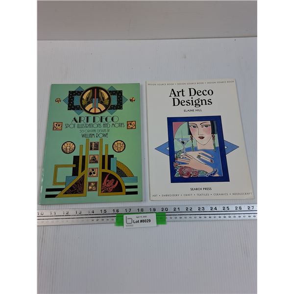 (2) Books: Art Deco Motifs & Design Books