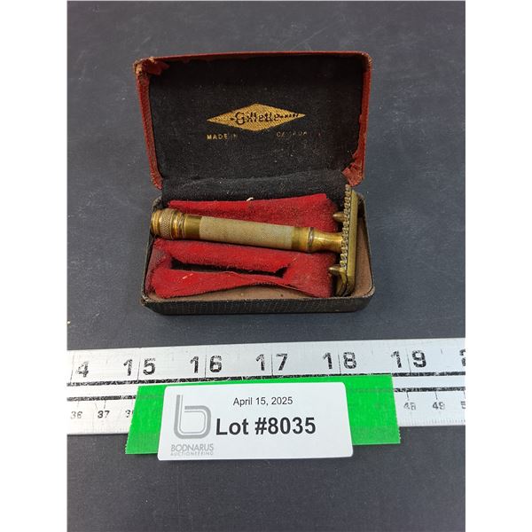 Vintage Gillette Razor w/Case