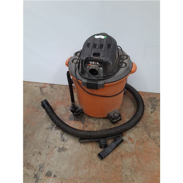 * Ridgid Shop Vaccum w/Accessories - 16 Gallon - 5 HP - CANNOT SHIP