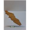 Image 1 : Vancouver Island Wood Wall Decor - 24" Long