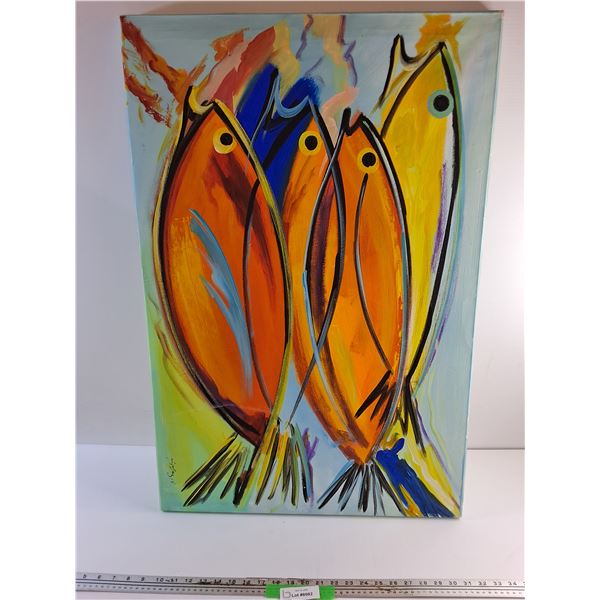 Fish Art Painting 35 x 24"