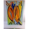 Image 1 : Fish Art Painting 35 x 24"