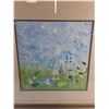 Image 2 : Framed Wall Hanging Floral Art Painting - 26 x 26"