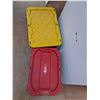 Image 2 : *(2)  Plastic Totes with Lids - 31 x 20 x 14" and 26 x 18 x 12"