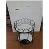 Image 1 : * Metal and Mirrored Glass Side Table - Cannot Ship