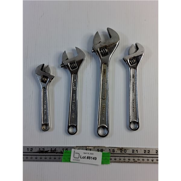 (4) Adjustable Wrenches