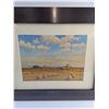 Image 2 : Framed Farm Field Art Print 17 x 15"