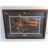 Image 2 : Framed Twilight Fire Art Print by Jim Hansel 26 x 19"