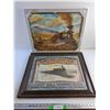 Image 1 : (2)Framed Wall Hanging Great Pacific Railroad Art Prints - 23 1/2 x 20"