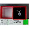 Image 1 : Silver Color Square Necklace & Box