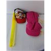 Image 3 : Kids/Toddler Lot- (2) Shorts- 4T, (3) Hats, Chalk, Misc.