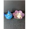 Image 3 : (3) Bowls, Ceramic Bird Figurine