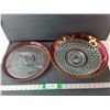 Image 1 : Glass Cranberry/Ruby Flash Tray 