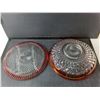 Image 2 : Glass Cranberry/Ruby Flash Tray 