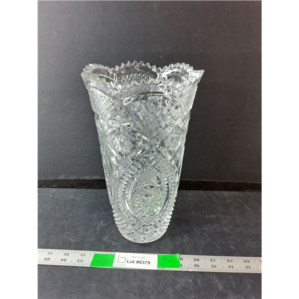 Crystal Vase 11" Tall